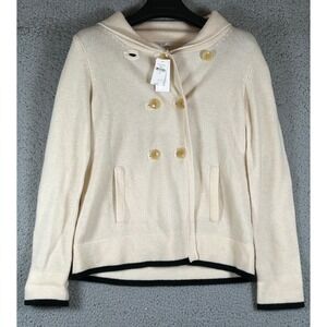 Gap Sweater‎ Women S Cream Lamb Wool Shawl Collar Button Front NWT Cardigan